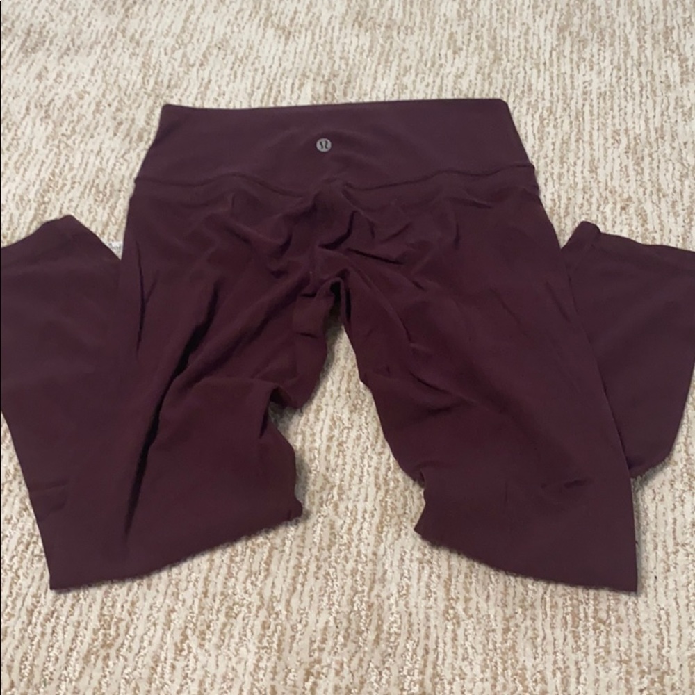 Lululemon maroon leggings